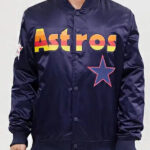 Astros Big Logo Satin Jacket
