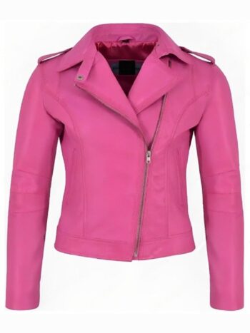 Barbie 2023 Margot Robbie Leather Jacket - PINESMAX
