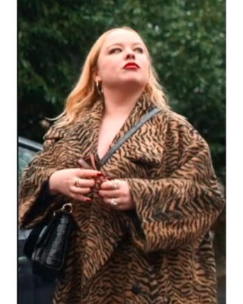 Big Mood 2024 Nicola Coughlan Tiger Print Coat