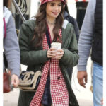 Emily Cooper Emily In Paris Green Cotton Hooded Coat