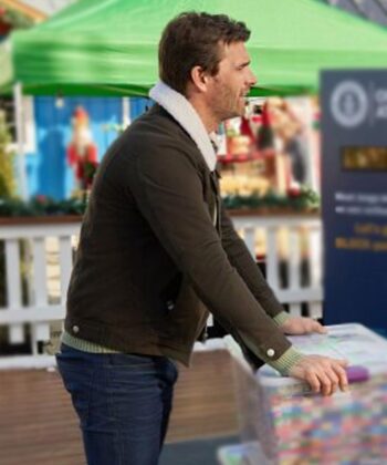 A World Record Christmas 2023 Lucas Bryant Brown Jacket - PINESMAX