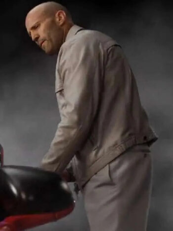 Fast X 2023 Jason Statham Beige Leather Jacket - PINESMAX