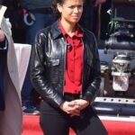 Lift 2024 Gugu Mbatha-Raw Black Leather Jacket