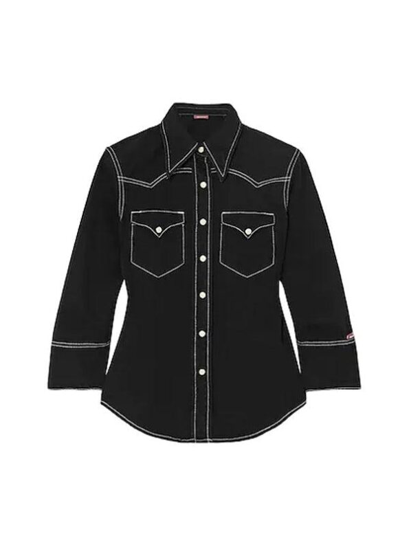Laramie Black Denim Shirt Yellowstone Season 4 - PINESMAX