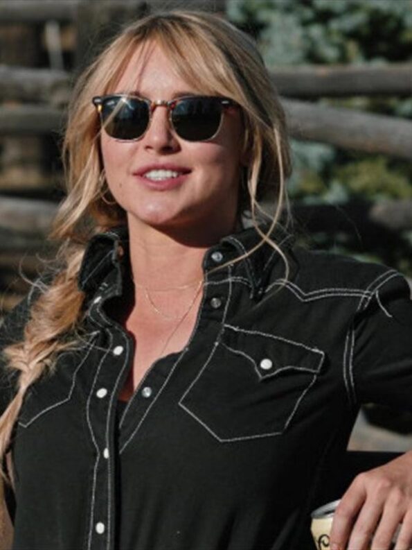Laramie Black Denim Shirt Yellowstone Season 4 - PINESMAX