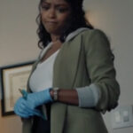 High-Potential-2024-Javicia-Leslie-Green-Hooded-Blazer