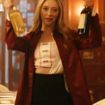 Alycia Debnam-Carey It’s What’s Inside 2024 Red Leather Jacket