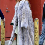 NYC Jennifer Lopez Fur Long Coat