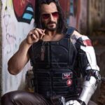 Cyberpunk 2077 Johnny Silverhand Black Tactical Vest - PINESMAX