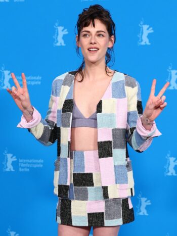 Kristen Stewart Tweed Blazer