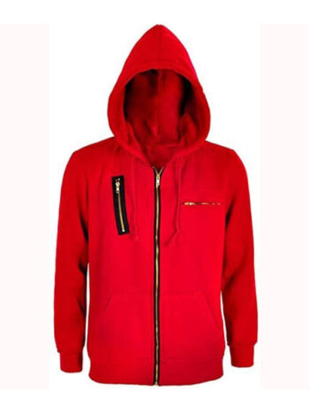 La Casa De Papel Money Heist Red Costume Hoodie - PINESMAX