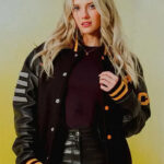 Lindsay Brewer Black Varsity Jacket