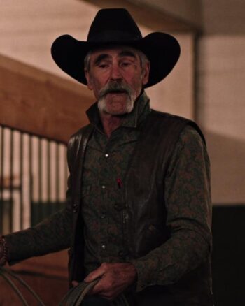 Lloyd Brown Leather Vest Yellowstone Season 4 - PINESMAX