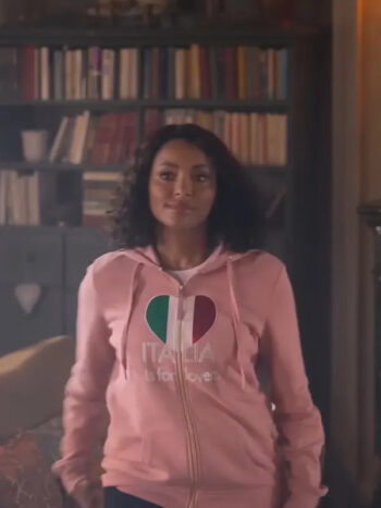 Love in the Villa 2022 Kat Graham Pink Hoodie - PINESMAX