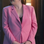 Megan Stalter Hacks Pink Blazer