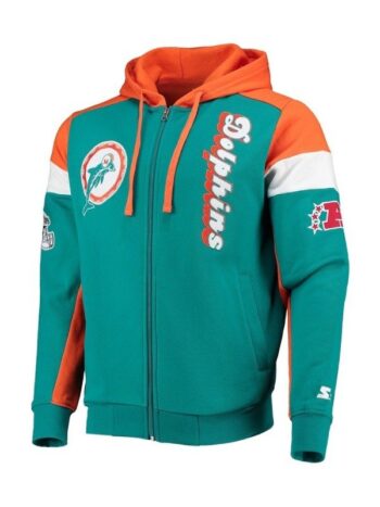 NFL Miami Dolphins Throwback Vintage Hoodie - PINESMAX