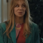 Morgan High Potential Green Fringe Jacket