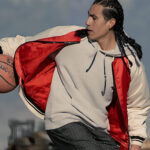 Nataanii-Jackson-Rez-Ball-Kusem-Goodwind-Red-And-White-Satin-Bomber-Jacket