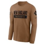 New England Patriots 2023 Salute to Service Brown T-Shirt - PINESMAX