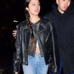 Olivia Rodrigo Black Biker Leather Jacket