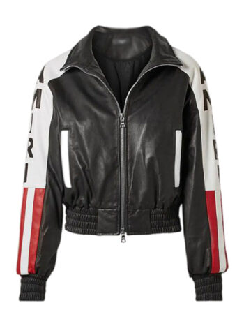 Cane Tejada Power Book II Amiri Flag Leather Jacket - PINESMAX
