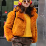Only Murders In The Building Selena Gomez Fur Shearling Jacket