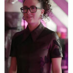 TV-Series-Emily-In-Paris-S04-Anais-Weill-Floral-Patchwork-Leather-Dress