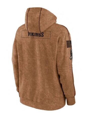 NFL Minnesota Vikings Brown Pullover Hoodie - PINESMAX