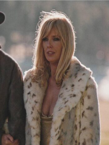 Beth Dutton Snow Lynx Coat Yellowstone Season 4 - PINESMAX