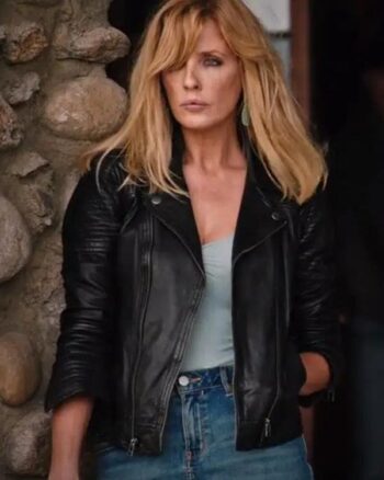 Beth Dutton Leather Jacket Yellowstone season 4 - PINESMAX