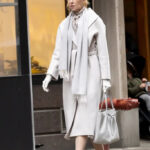 Babygirl Nicole Kidman White Long Coat