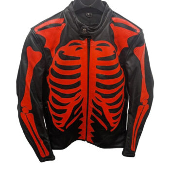 Halloween 2024 Special Skeleton Bones Black Jacket