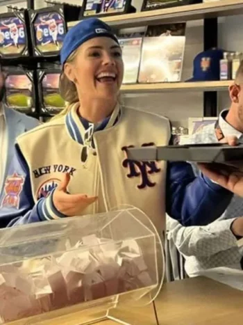 Kate Upton New York Mets Varsity Jacket