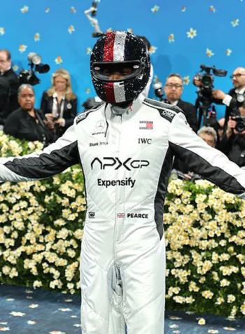 Damson Idris Met Gala 2025 F1 White Jacket