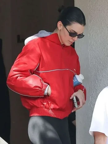 Beverly Hills 2025 Kendall Jenner Red Jacket