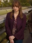Aimee Lou Wood Toxic Town 2025 Purple Jacket