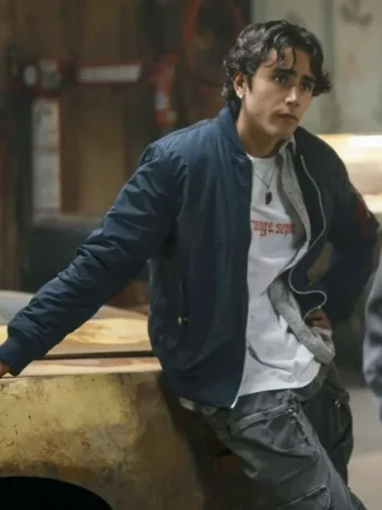 Motorheads 2025 Zac Torres Blue Bomber Jacket