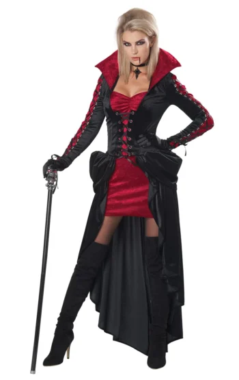 Adult Bloodthirsty Vixen Black & Red Costume