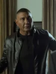 The Killer s Game 2024 Dave Bautista Black Leather Jacket