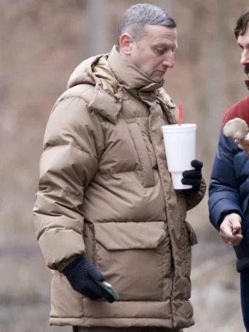 Friendship 2025 Tim Robinson Beige Puffer Jacket