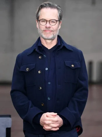 Guy Pearce The Brutalist 2025 Blue Jacket